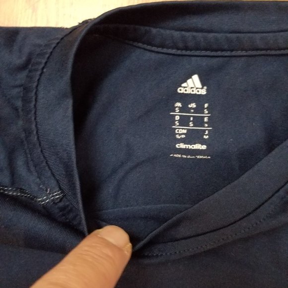 Men's Adidas Climalite Running Soccer Shirt S - Picture 2 of 3